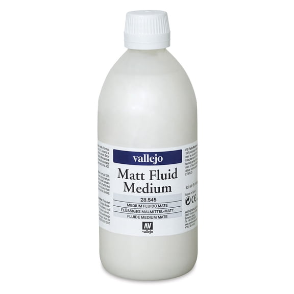 Vallejo Acrylic Fluid Medium - Matte, 500 ml