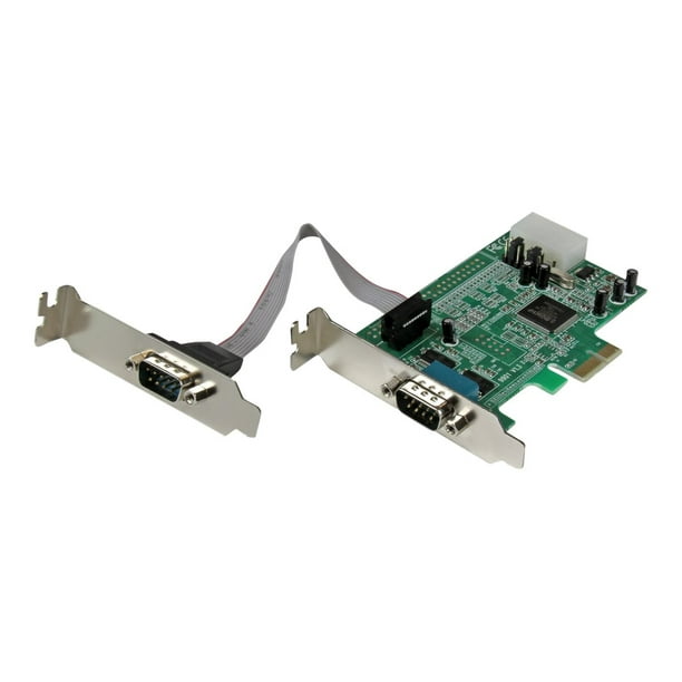 StarTech.com PCI Express RS232 2 16550 UART Carte Série Ports à Profil Bas - PCIe RS232 - Carte Série PCI-E (PEX2S553LP) - Adaptateur Série - PCIe à Profil Bas - RS-232 x 2
