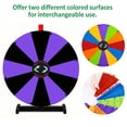 thumbnail image 2 of WinSpin Roue de Prix d'Affichage 24 Pouces Noir & Violet DIY de Table 12 Emplacements Modulaire Roue Tournante Personnalisée pour Salon Professionnel, 2 of 8
