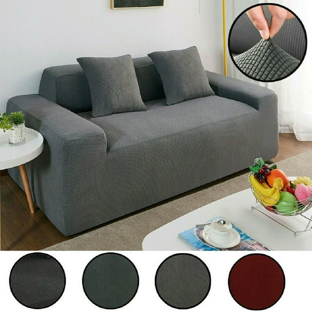 1 2 3 4 Seaters Elastic STRETCH SOFA COVERS-Slipcover Protector Settee Chair Arm Anti-Slip Furniture Couch Covers