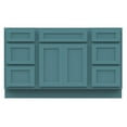 thumbnail image 5 of 54 in. W x 21 in. D x 32.5 in. H Bath Vanity Cabinet without Top in Sea Green, 5 of 5