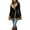 2-Black, variant on Womens Western Cowboy Vintage Suede Jacket Plush Collar Coats Faux Leather Winter Long Jackets Zip Up Casual Retro Tops