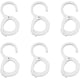 thumbnail image 1 of Zhuge 6 ganchos para colgar con clip multifunción, color blanco, 1 of 4