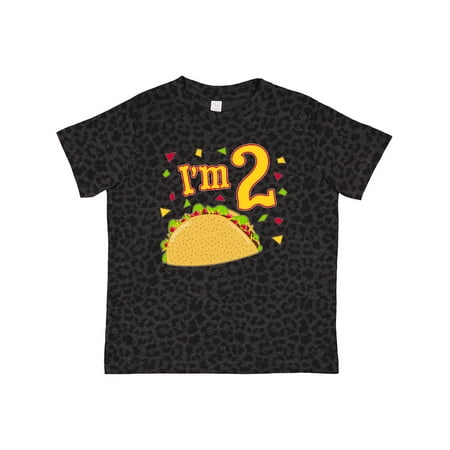 

Inktastic I m Two- Taco Birthday Party Gift Toddler Boy or Toddler Girl T-Shirt