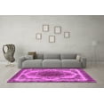 thumbnail image 3 of Ahgly Company Indoor Square Oriental Pink Industrial Area Rugs, 8' Square, 3 of 4