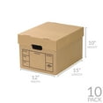 thumbnail image 2 of uBoxes File Storage Boxes 15" x 12" x 10" inches, 10 Pack, 2 of 2