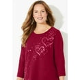 thumbnail image 4 of Catherines Women's Plus Size Glitter Graphic Tee, 4 of 6