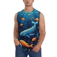 thumbnail image 1 of Balery Whimsical Underwater Fantasy Camisetas sin mangas para hombre, absorbe la humedad y protege contra el mal olor.-X-Large, 1 of 7