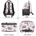 thumbnail image 6 of KEIAHUAN Pink Bow Girls School Backpack, Large Capacity 17 Inch American Flag Student Bag with Breathable Mesh Straps Fits 14 Inch Laptop, Built-in Zipper Bookbag for Boys Kids Elementary Daily Use, 6 of 7