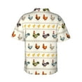 thumbnail image 3 of Goofa Funny Chicken Hawaiian Shirt for Men, Unisex Summer Beach Casual Short Sleeve Button Down Shirts,Aloha Tropical Floral print shirt-Large, 3 of 9