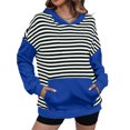 thumbnail image 3 of REUFTI 2024 Girls Sweatshirts Long Sleeve Stripe Print Casual Graphic Hoodies Pullover Oversized Hoodie,Sweatshirts For Women,Winter And Autumn Hoodies,Essentials Hoodie,Soft Fabric,Comfortable, 3 of 6