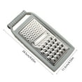 thumbnail image 2 of HengDidi Round Handle Multi-Functional Grater Shredder - 3-in-1 Stainless Steel Kitchen Tool for Vegetables Cheese Carrots - Ergonomic Easy Cleaning, 2 of 6