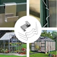 thumbnail image 4 of Greenhouse Protectors, High Rust Resistance Stainless Steel W Type Clips for Twin-Hall Web Sheets, Additional Security for Aluminium Greenhouse Care (100Pcs), 4 of 6