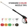 thumbnail image 6 of 4000 PSI Pressure Washer Gun with Extension Wand, Pressure Washer Wand with 50ft Hose and 5 Different Quick Connect Nozzles, 6 of 8