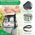 thumbnail image 4 of Yayeee Waist Apron with Pockets for Cooking Waterproof Half Server Aprons, Green Snowmen, 4 of 7