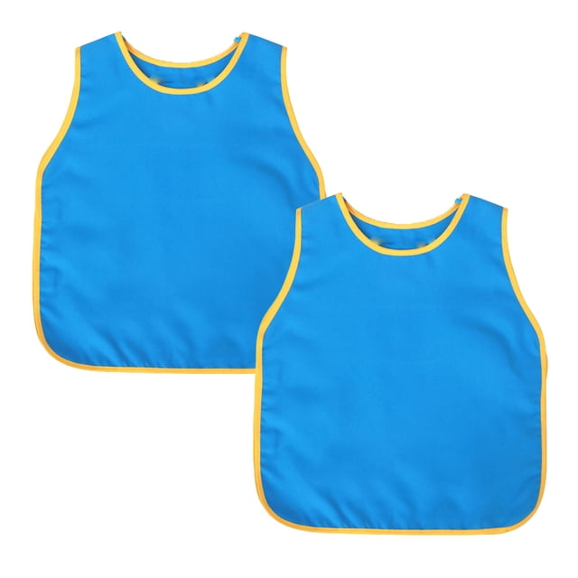 Delantal de arte para niños, amplio, sin mangas, impermeable, para pintar.