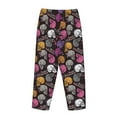 thumbnail image 5 of Goofa Halloween Skeleton Printed Soft Pajama Pants for Women, Wide Leg Comfy Casual Lounge Yoga Pants-XX-Large, 5 of 9