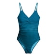 thumbnail image 4 of QURATI Swimwear Women Swimsuit Bathing Suit Full Coverage Slimming Swimwear Blue XL, 4 of 7