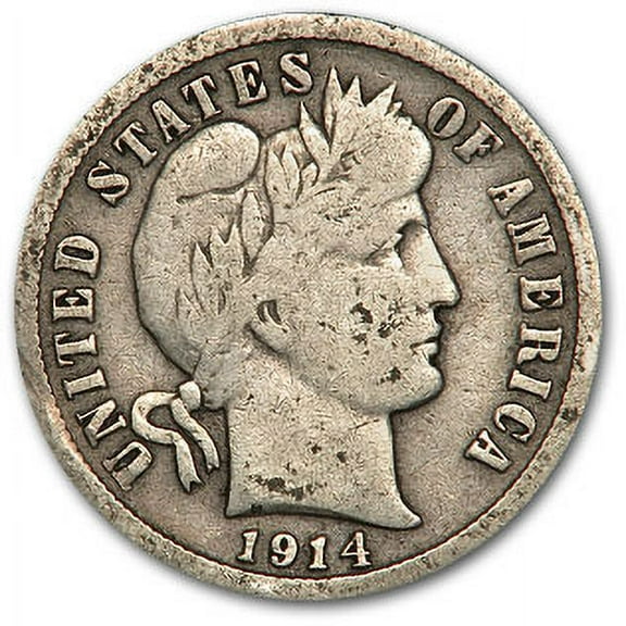 1914-S Barber Dime Good/VG