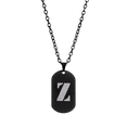thumbnail image 3 of Collar Hombre de Inicial Letra A LUCKMAN, Acero Inoxidable Color Negro, Modelo Dylan negro UNITALLA, 3 of 7