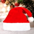 thumbnail image 1 of 1 gorro de Papá Noel con bonito gorro de pompón Noel para niños adultos muñeco de nieve (adulto), 1 of 5