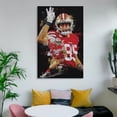 thumbnail image 6 of George Kittle Poster Canvas Poster Painting On Canvas Wall Art Poster Scroll Picture Print Living Room Walls Decor Home Posters 16x24inch(40x60cm), 6 of 6