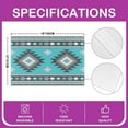 thumbnail image 4 of Western Boho Placemats Set of 4 12"x18" Ethnic Tribe Arrow Aztec Placemats for Dining Table Indoor Outdoor Kitchen Blue Gray Boho Exotic Table Mats Placemat Bohemian Decor Table Place Mats, 4 of 4