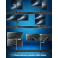 thumbnail image 6 of VIVO Pneumatic Arm Dual Ultrawide Monitor Desk Mount for Computer Screens to 49", 6 of 8