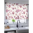 thumbnail image 5 of Sheer Curtains 54 Inch Length, Pin Polka Dots Semi Sheer Curtains Light Filtering Window Treatment, Modern Abstract Art Privacy Voile Drapes for Living Room Bedroom 52x54 Inch, 5 of 7