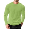 thumbnail image 5 of Men's Long Sleeve Casual T-Shirt for Home Fitness and Daily Wear Loose Fit Solid Color Top, 5 of 5