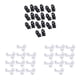 thumbnail image 1 of Sujetacables Macarena 40 Piezas Transparente + Negro Autoadhesivo Sujetadores de Cables para Cámara de Salpicadero, 1 of 8
