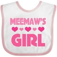 thumbnail image 3 of Inktastic Meemaw Girl Granddaughter Girls Baby Bib, 3 of 4