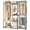 Black, variant on Wardrobe Closet, 4 Hanging Spaces Portable Clothes Rack,Free Standing Closet Organizer and Storage System with Hanging Rods,Clothing Rack Suitable for Cloakroom,Bedroom,Entrances,etc.White