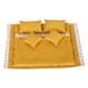 thumbnail image 4 of Juego de ropa de cama de simulación para casa de muñecas en miniatura de 1/12, sábana de tela, almohada y edredón. Amarillo, 4 of 9