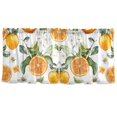 thumbnail image 7 of Yayeee Kitchen Curtains Tier Set of 2 Light Filtering 57"x36" Over Sink Window Panels, Orange Watercolor Bees, 7 of 7
