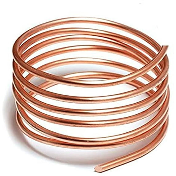 diollo 1 kg Pure Copper Wire 5mm Diameter (6 Gauge)- Copper wire for Earthing, Craft and Industrial use