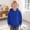 Blue, variant on Zecgelong Girls Hooded Sweatshirts Long Sleeve Pullover Hoodie Unisex Solid Color Basic Tops,Blue 2-3 Years