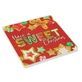thumbnail image 2 of Coasterstone 4.25In Have A Sweet Christmas Coaster, Sandstone, Gingerbread Men Star Cookies Peppermint Sq231297, 2 of 3