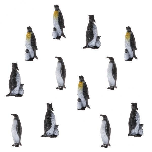 3x12 Uds. Figuras de Animales de Pingüinos Sunnimix Juguetes Educativos