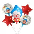 thumbnail image 3 of 5Pcs Cartoon Clown Balloons Set Plim Air Globos Children Birthday Party Home Decorations Kids Toys Gifts Baby Shower Supplies, 3 of 5