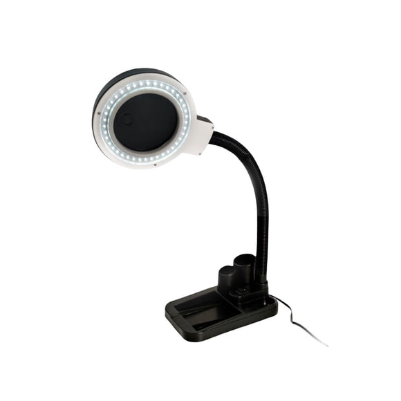 Injueey Lámpara de cristal de lupa, accesorio de lupa de iluminación, dispositivo de aumento Universal, enchufe de EE. UU., dispositivos de Iluminación y accesorios