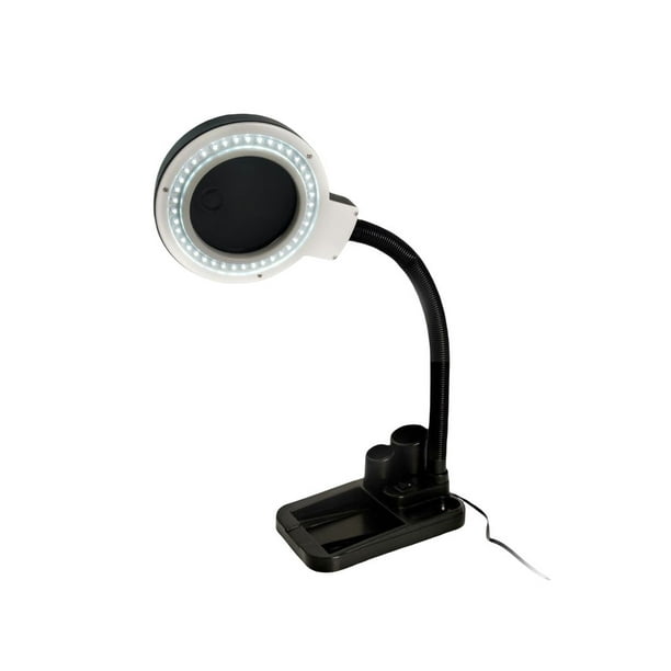 Injueey Lámpara de cristal de lupa, accesorio de lupa de iluminación, dispositivo de aumento Universal, enchufe de EE. UU., dispositivos de Iluminación y accesorios