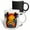 Multicolor, variant on 3drose, Lovely Colorful Pig Portrait. Funny Family-friendly Digital Art Gift, 15oz Two-tone Yellow Mug
