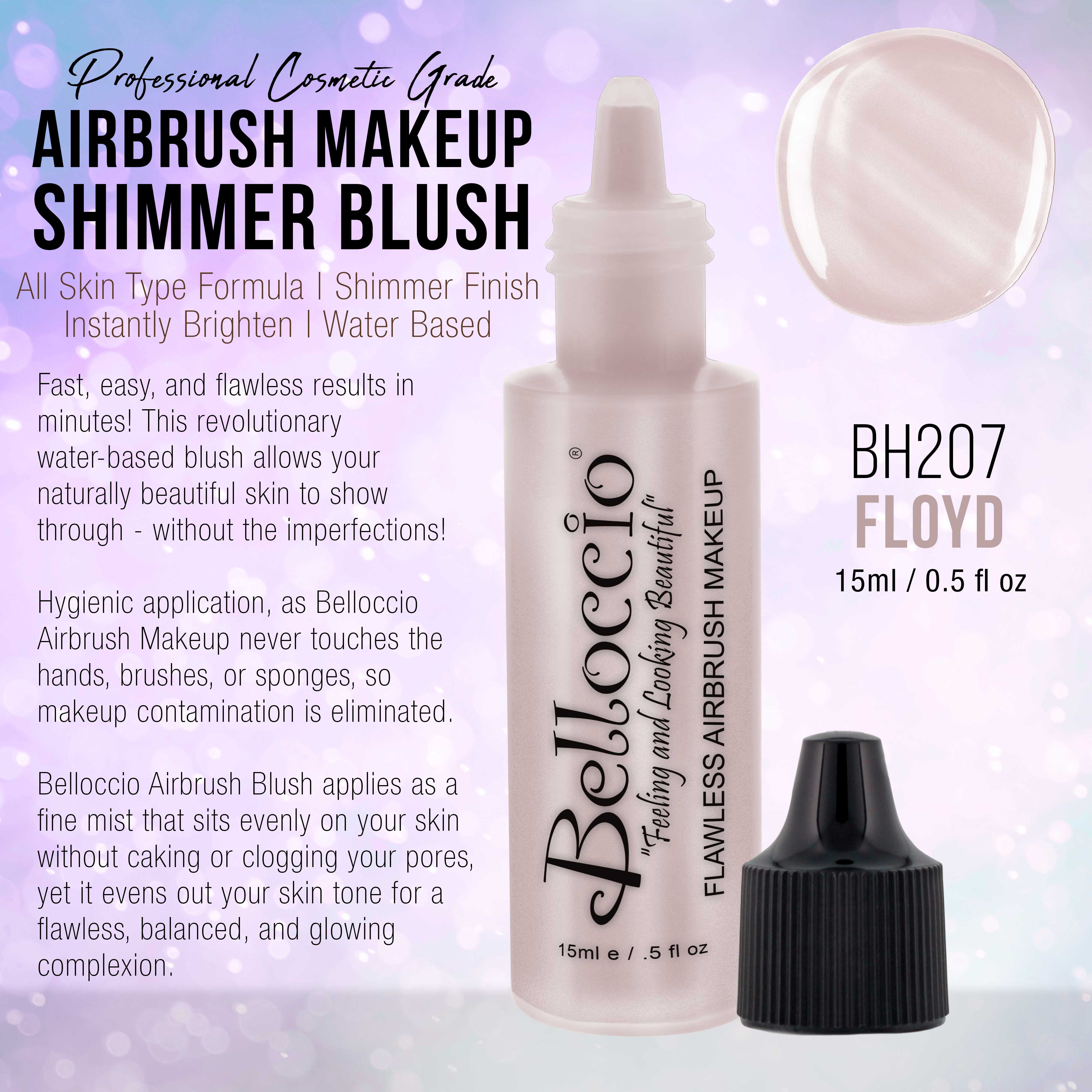 Airbrush Makeup 3 Color Set Golddigger, Cumulous, Floyd — Belloccio