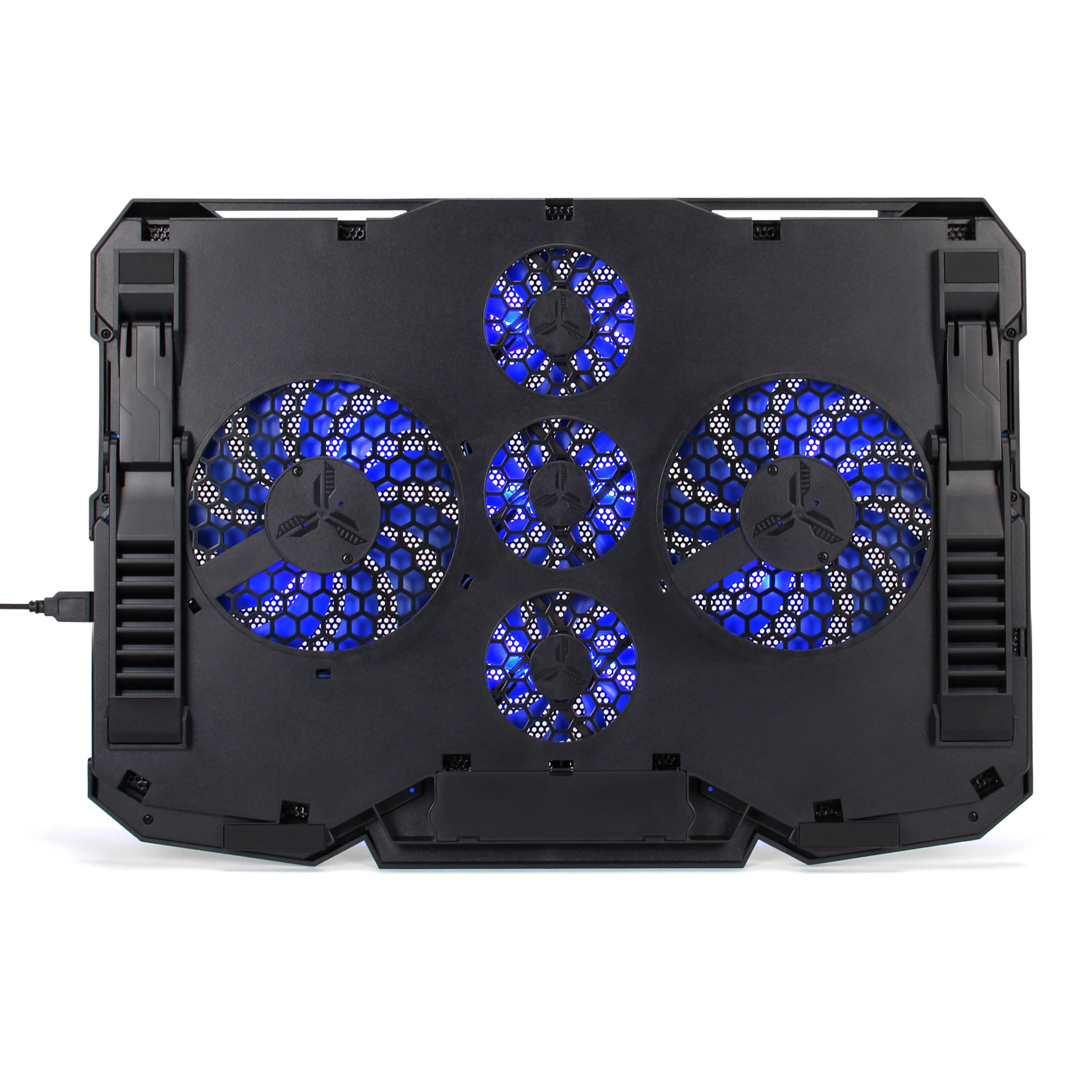 ENHANCE Cryogen Gaming Laptop Cooling Pad with 5 Ultra Quiet Cooler Fans and 2 USB Ports