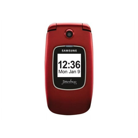 Samsung Jitterbug Plus SCH-R220 1 GB Feature Phone, 2.2" LCD320 x 240, 2G, Red