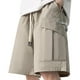 thumbnail image 4 of pstuiky Hombres bajos, Pantalones cortos casuales de moda para hombre, de color sólido, con bolsillos tipo cargo y cintura elástica Pantalones cortos deportivos para hombre, 4 of 4