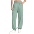 thumbnail image 4 of XXWXYD Girls Wide Leg Athletic Pants Lightweight Harem Pants Summer Elastic High Waist Loose Sports Jogger Sweat Pants Summer Lightweight Trousers, 4 of 9