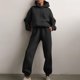 thumbnail image 1 of Puntoco Mujeres Casual Color Sólido Con Capucha De Dos Piezas Con Bolsillo Pantalones Largos Jersey Manga Larga Sudaderas Conjuntos Puntoco Puntoco-3008, 1 of 9