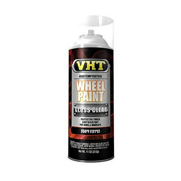 Duplicolor SP184 VHT Clear Coat Wheel Paint Can - 11 oz, Gloss Clear